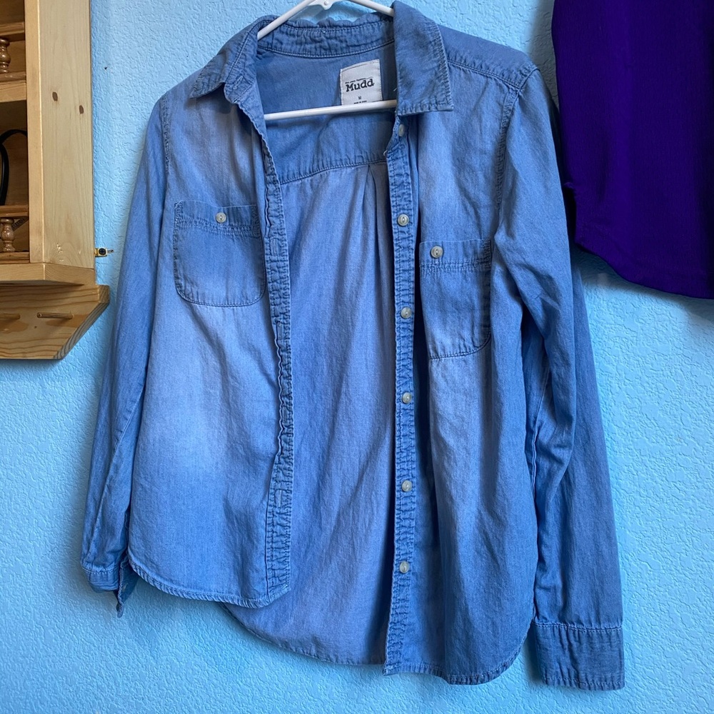 Jean button up